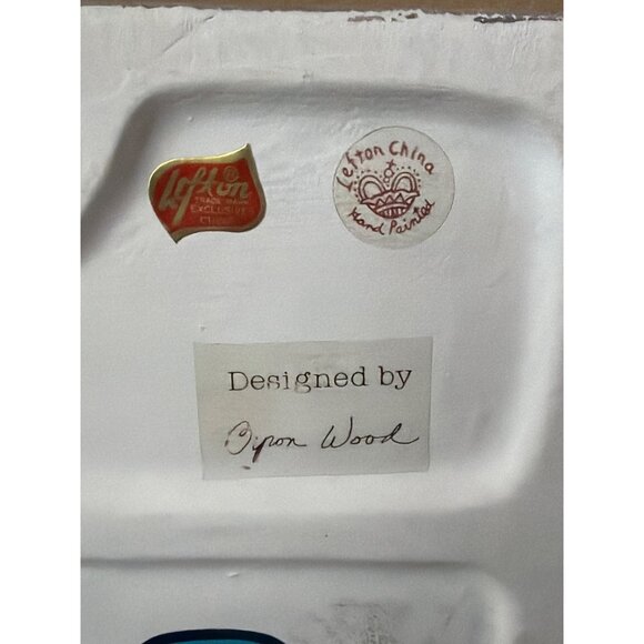 1988 Lefton Colonial Village Barbershop 06501 Lighted Bldg w/Cord + 2 Figurines - Picture 13 of 15